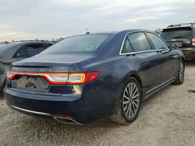 1LN6L9SK4H5603662 - 2017 LINCOLN CONTINENTA BLUE photo 4