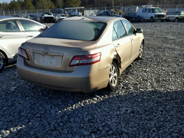 4T1BF3EK8BU732600 - 2011 TOYOTA CAMRY BASE GOLD photo 4