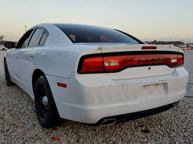 2C3CDXAT9DH546787 - 2013 DODGE CHARGER PO WHITE photo 3
