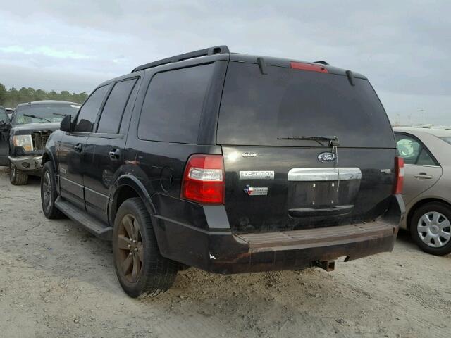 1FMFU15538LA66296 - 2008 FORD EXPEDITION BLACK photo 3