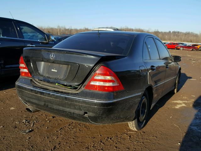 WDBRF40J75F723160 - 2005 MERCEDES-BENZ C 230K SPO BLACK photo 4