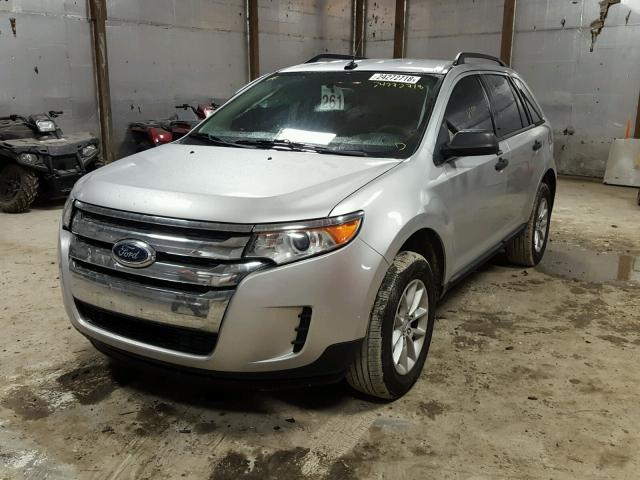 2FMDK3GC0DBB89956 - 2013 FORD EDGE SE SILVER photo 2