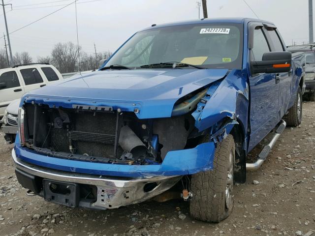 1FTPW14V49FA33683 - 2009 FORD F150 SUPER BLUE photo 2