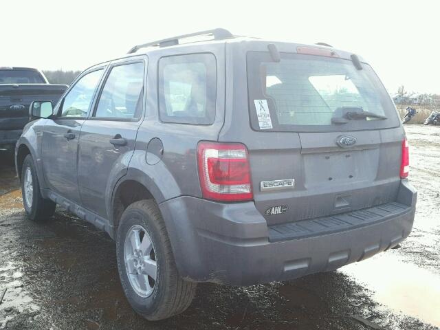 1FMCU9C70CKB13868 - 2012 FORD ESCAPE XLS GRAY photo 3