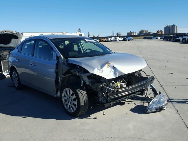 3N1AB7AP8FL695040 - 2015 NISSAN SENTRA S SILVER photo 1