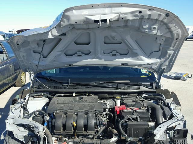 3N1AB7AP8FL695040 - 2015 NISSAN SENTRA S SILVER photo 7