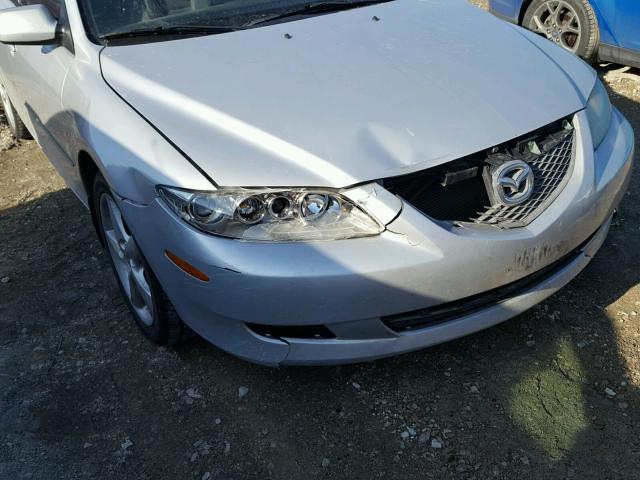 1YVFP80C055M17105 - 2005 MAZDA 6 I SILVER photo 9