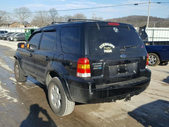 1FMYU04156KA84349 - 2006 FORD ESCAPE LIM BLACK photo 3