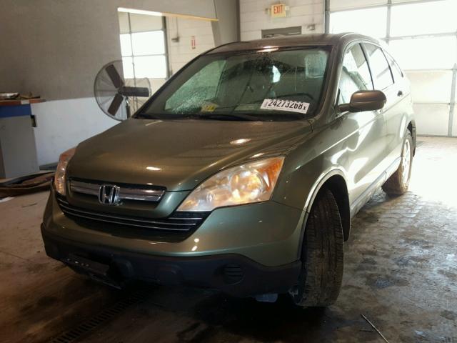 JHLRE48747C087379 - 2007 HONDA CR-V EXL GREEN photo 2