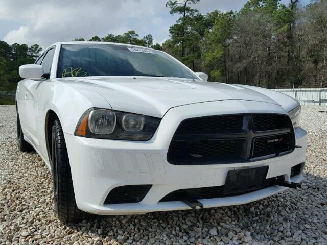 2C3CDXAT9DH546790 - 2013 DODGE CHARGER PO WHITE photo 1