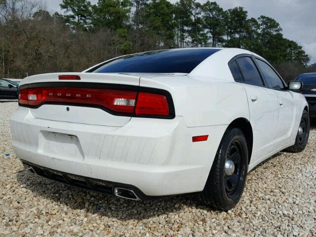 2C3CDXAT9DH546790 - 2013 DODGE CHARGER PO WHITE photo 4