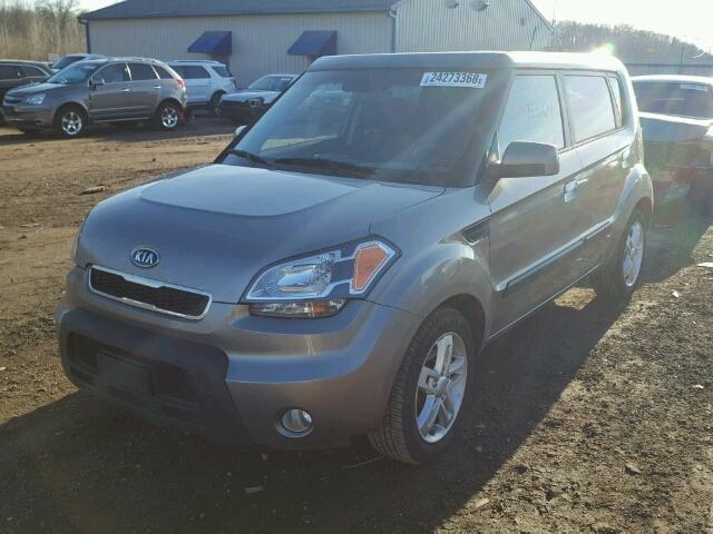 KNDJT2A21A7125962 - 2010 KIA SOUL + GRAY photo 2