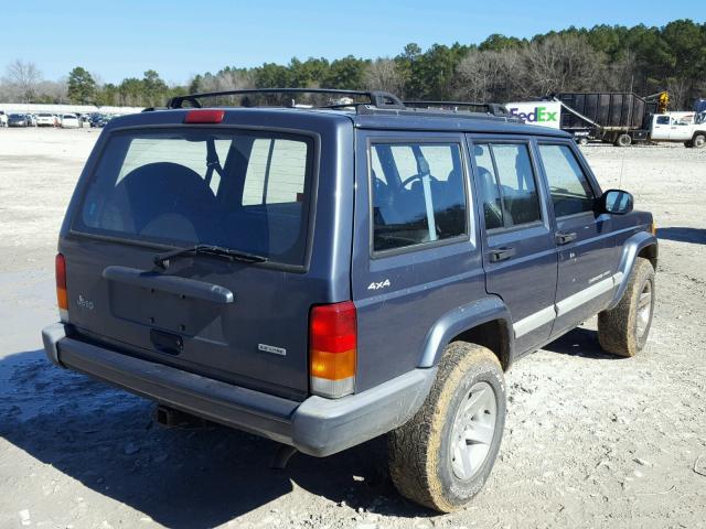 1J4FF48S31L576634 - 2001 JEEP CHEROKEE S GRAY photo 4