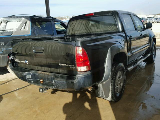 5TEJU62N06Z283898 - 2006 TOYOTA TACOMA DOU BLACK photo 4