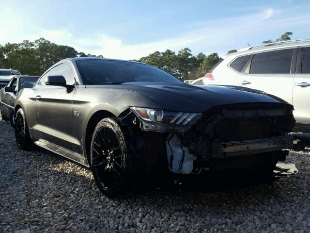 1FA6P8CF2F5355385 - 2015 FORD MUSTANG GT GRAY photo 1