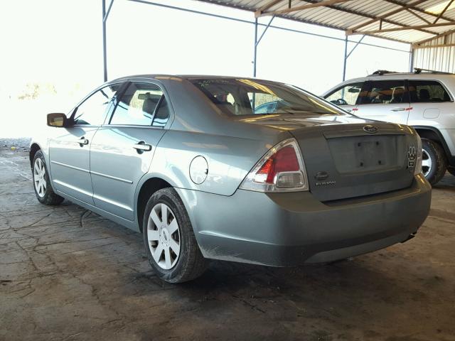 3FAFP07Z86R113316 - 2006 FORD FUSION SE TEAL photo 3