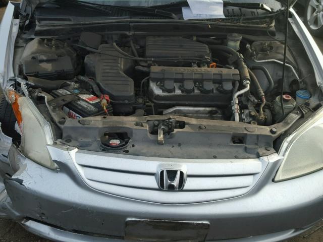 2HGES16561H544137 - 2001 HONDA CIVIC LX SILVER photo 7