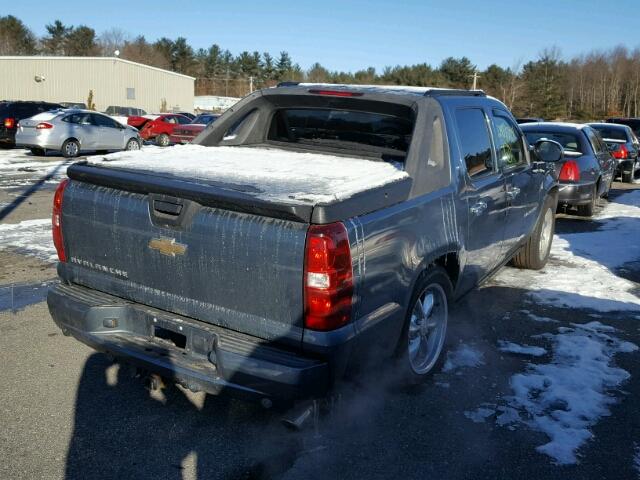 3GNFK12Y58G185108 - 2008 CHEVROLET AVALANCHE BLUE photo 4