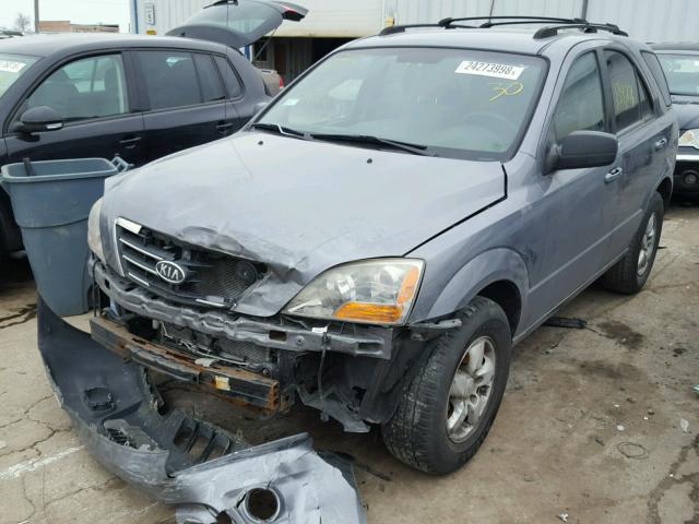 KNDJD736575679522 - 2007 KIA SORENTO EX BLUE photo 2