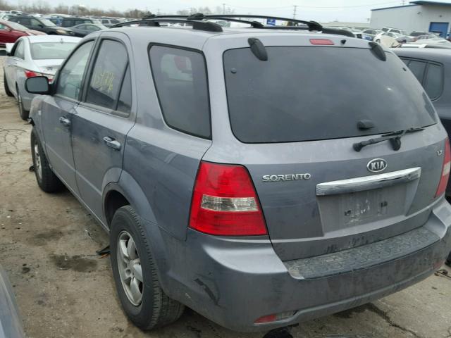 KNDJD736575679522 - 2007 KIA SORENTO EX BLUE photo 3