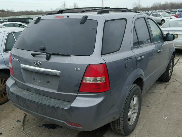 KNDJD736575679522 - 2007 KIA SORENTO EX BLUE photo 4