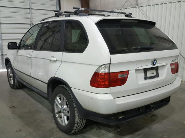 5UXFA13564LU41994 - 2004 BMW X5 3.0I WHITE photo 3