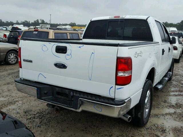 1FTPW14V98KB96593 - 2008 FORD F150 SUPER WHITE photo 4