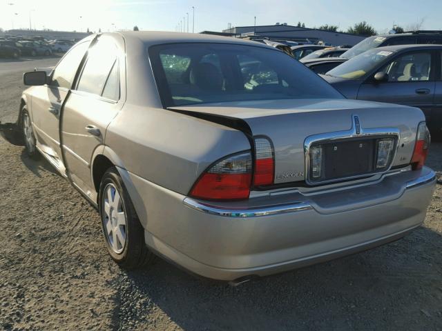 1LNHM86S94Y685844 - 2004 LINCOLN LS TAN photo 3