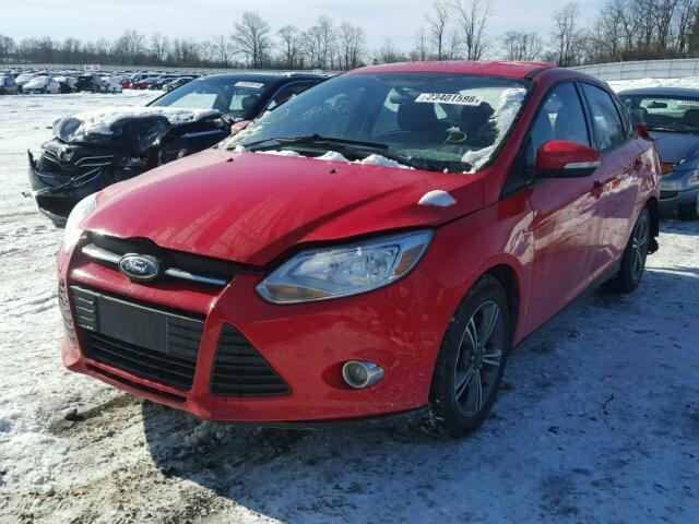1FADP3F2XEL102327 - 2014 FORD FOCUS SE RED photo 2