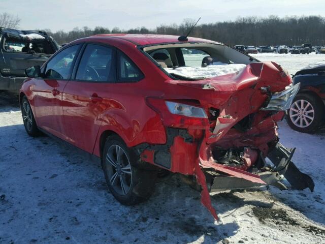 1FADP3F2XEL102327 - 2014 FORD FOCUS SE RED photo 3