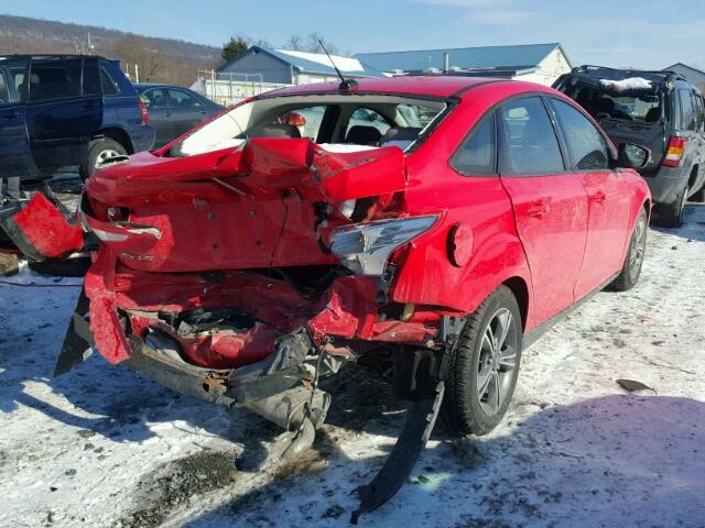 1FADP3F2XEL102327 - 2014 FORD FOCUS SE RED photo 4