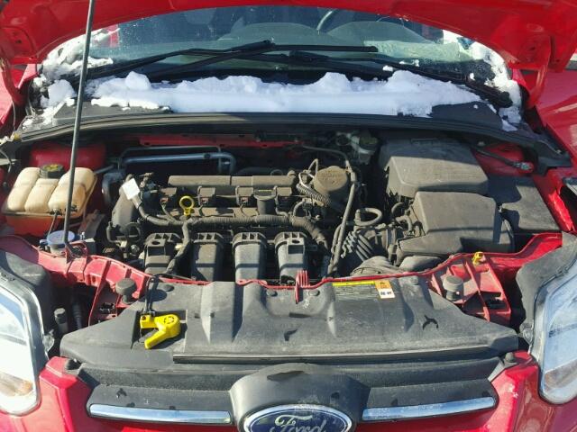 1FADP3F2XEL102327 - 2014 FORD FOCUS SE RED photo 7