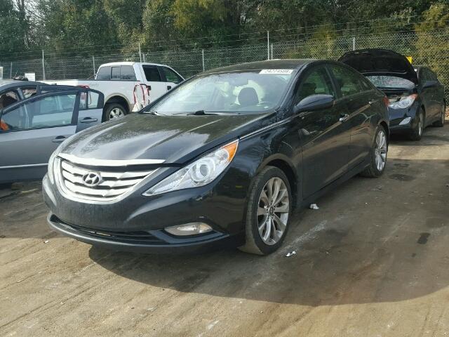 5NPEC4AC1DH658822 - 2013 HYUNDAI SONATA SE BLACK photo 2