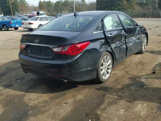 5NPEC4AC1DH658822 - 2013 HYUNDAI SONATA SE BLACK photo 4