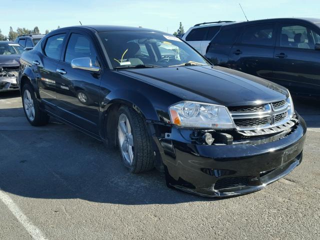 1C3CDZAB1DN643346 - 2013 DODGE AVENGER SE BLACK photo 1