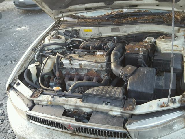 4A3AA46G1YE093443 - 2000 MITSUBISHI GALANT ES WHITE photo 7