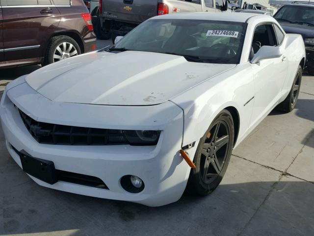 2G1FB1EV0A9190171 - 2010 CHEVROLET CAMARO LT WHITE photo 2