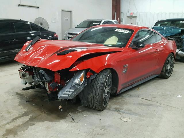 1FA6P8CF8H5256914 - 2017 FORD MUSTANG GT RED photo 2