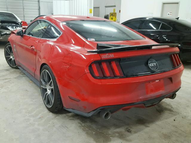 1FA6P8CF8H5256914 - 2017 FORD MUSTANG GT RED photo 3