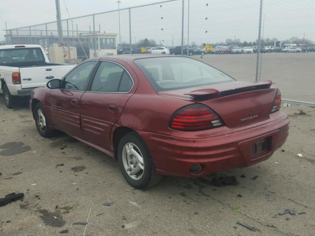 1G2NE52F72C182551 - 2002 PONTIAC GRAND AM S მუქწითელი ფოტო 3