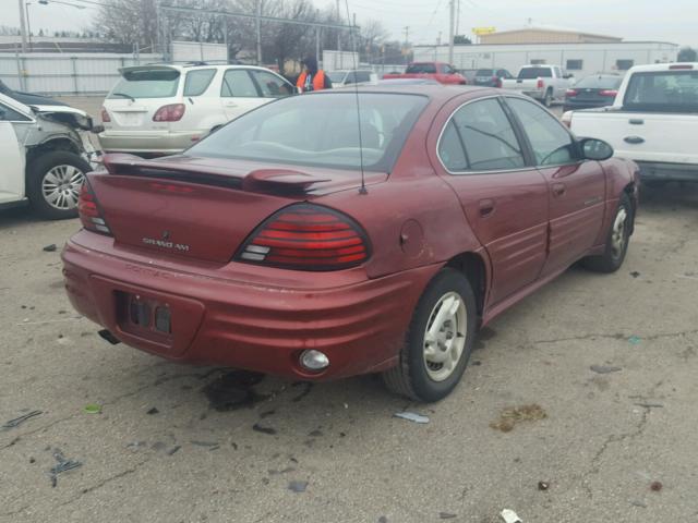 1G2NE52F72C182551 - 2002 PONTIAC GRAND AM S მუქწითელი ფოტო 4