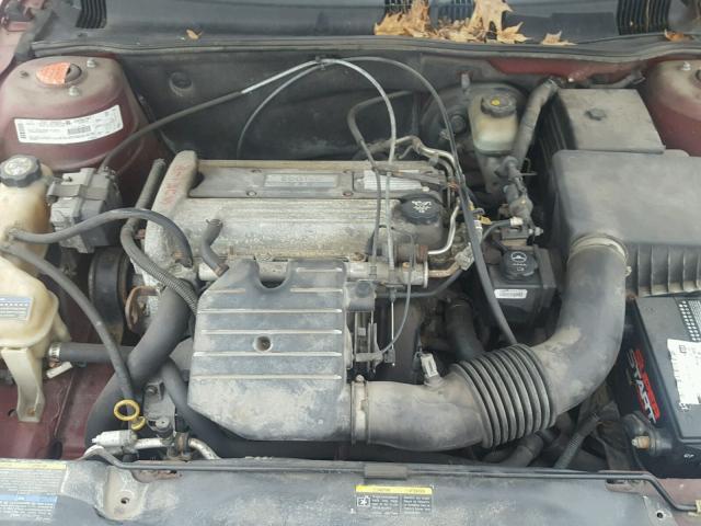 1G2NE52F72C182551 - 2002 PONTIAC GRAND AM S მუქწითელი ფოტო 7