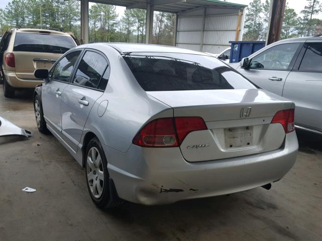 1HGFA16556L104444 - 2006 HONDA CIVIC LX SILVER photo 3