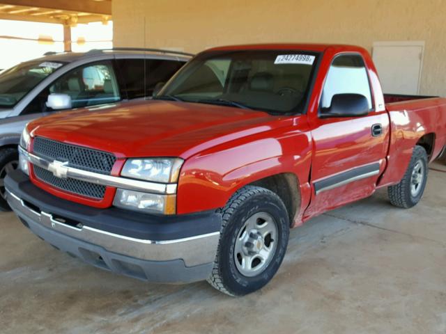 1GCEC14X43Z304183 - 2003 CHEVROLET SILVERADO RED photo 2