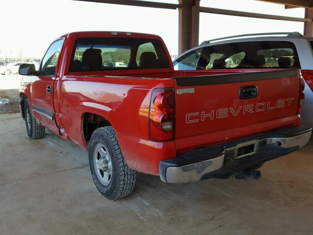 1GCEC14X43Z304183 - 2003 CHEVROLET SILVERADO RED photo 3