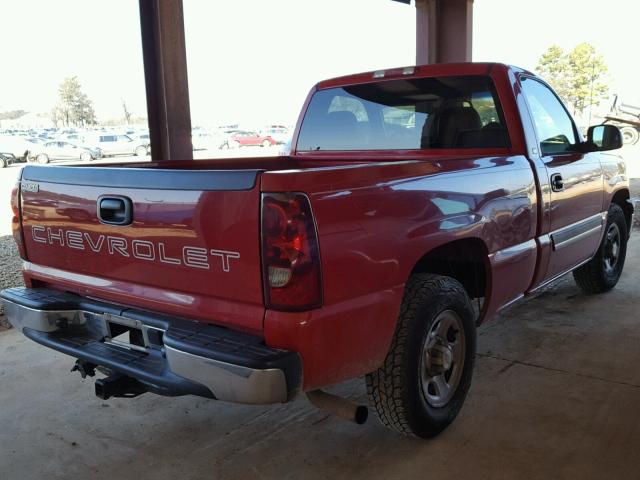 1GCEC14X43Z304183 - 2003 CHEVROLET SILVERADO RED photo 4