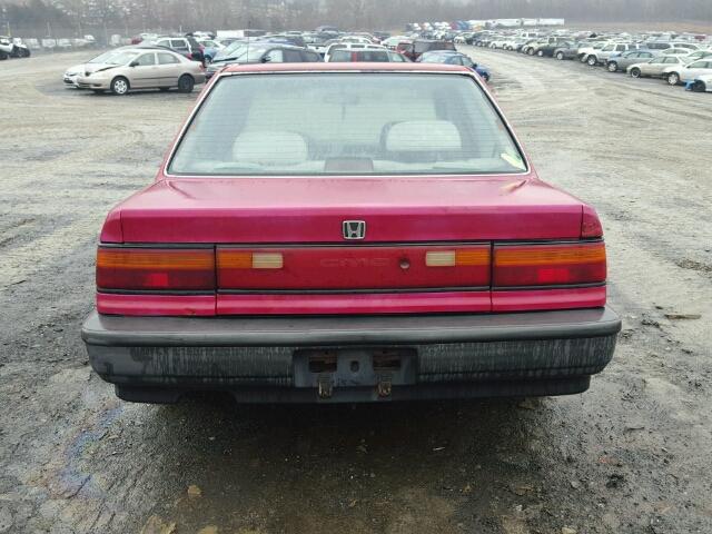 1HGED3542ML020988 - 1991 HONDA CIVIC DX RED photo 10