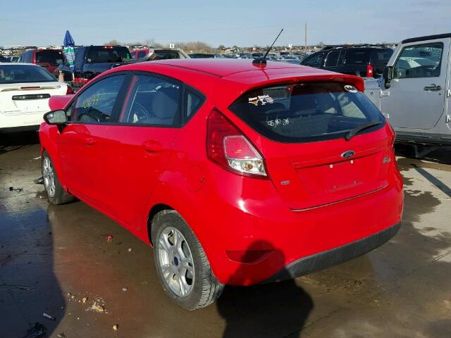 3FADP4EJ6EM102645 - 2014 FORD FIESTA SE RED photo 3