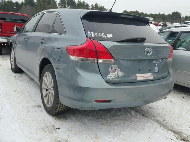 4T3ZE11A09U009277 - 2009 TOYOTA VENZA BASE GREEN photo 3