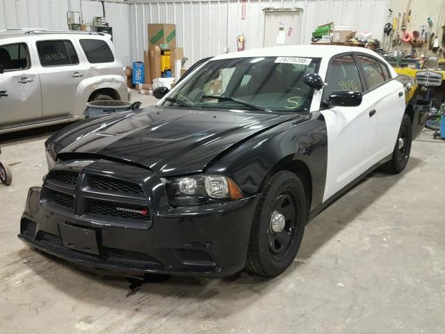 2C3CDXAG3EH333256 - 2014 DODGE CHARGER PO TWO TONE photo 2